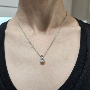 Swarovski Solitaire Round Crystal Pendant Necklace